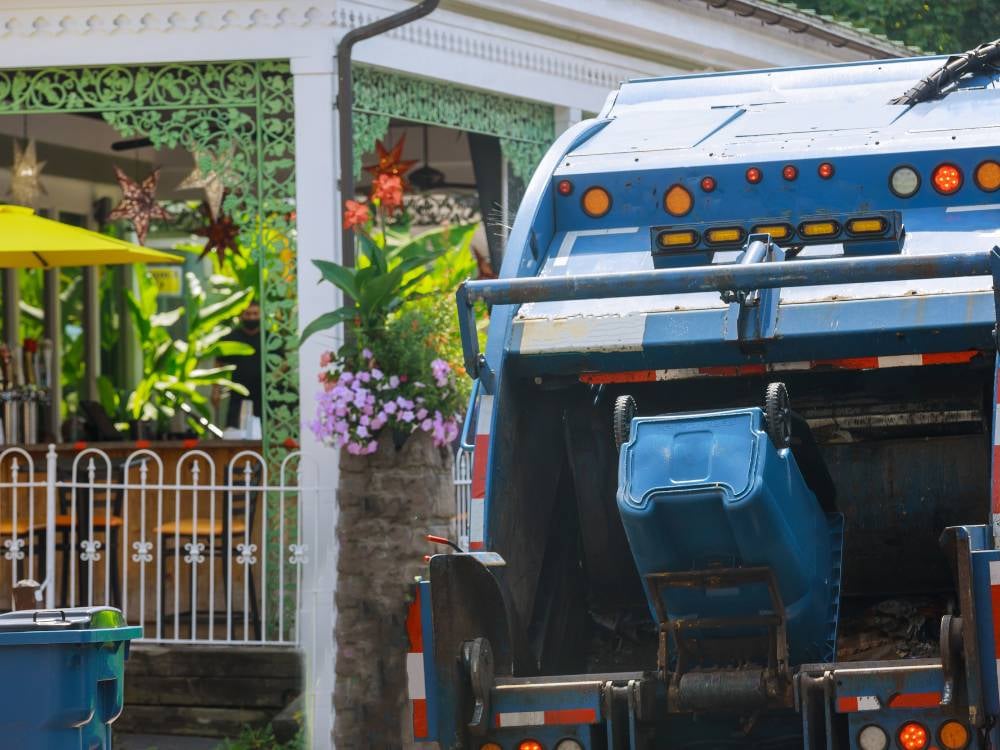 Bin Lifter Undergoing Safety Inspection